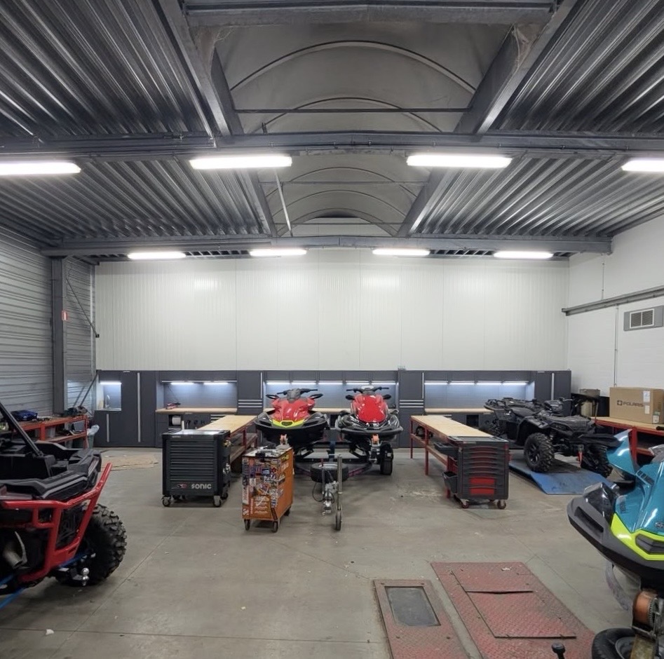 Werkplaats van Van de Veire Powersports